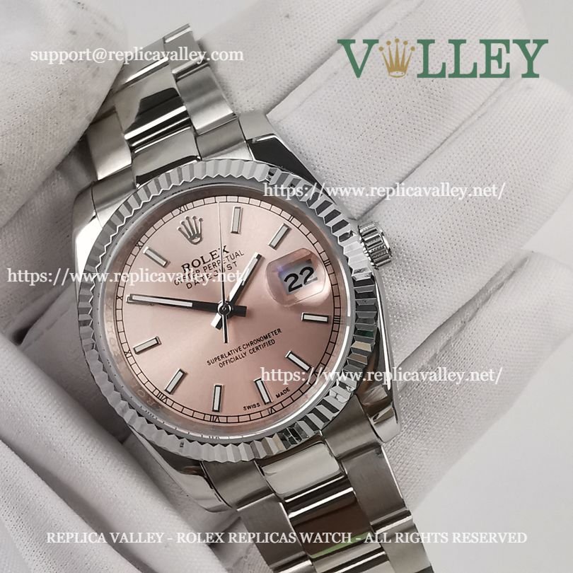 DJ36105 Rolex Datejust 116234 Pink Dial Oyster Bracelet
