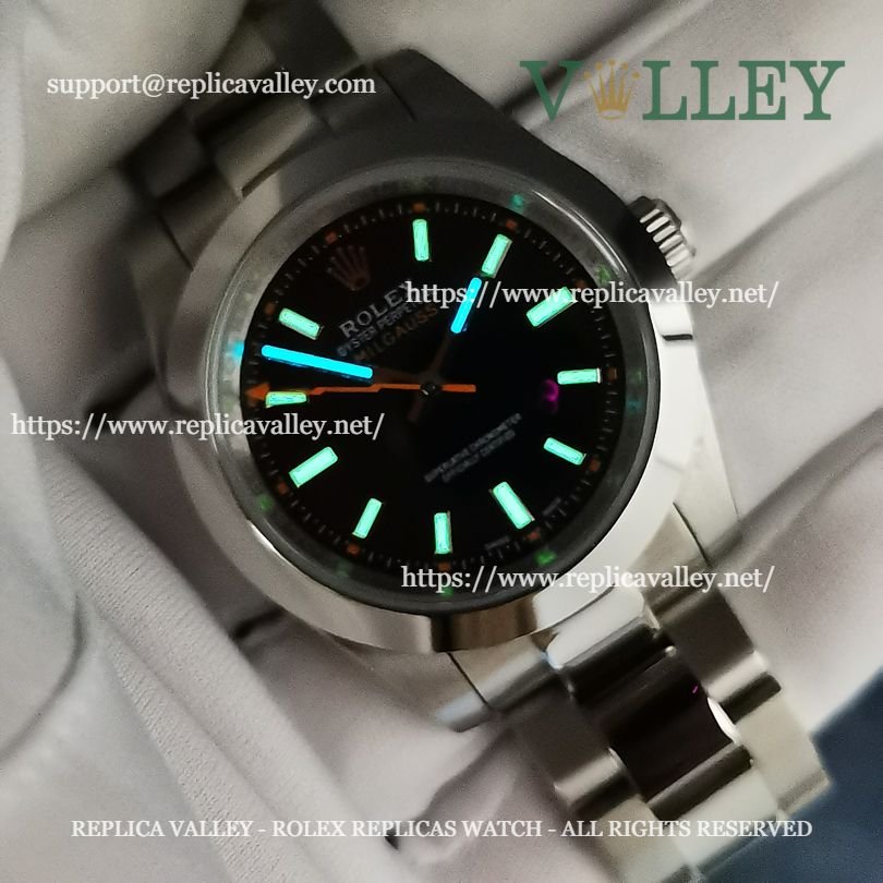 M003 Rolex Oyster Perpetual Milgauss 116400 Black Dial