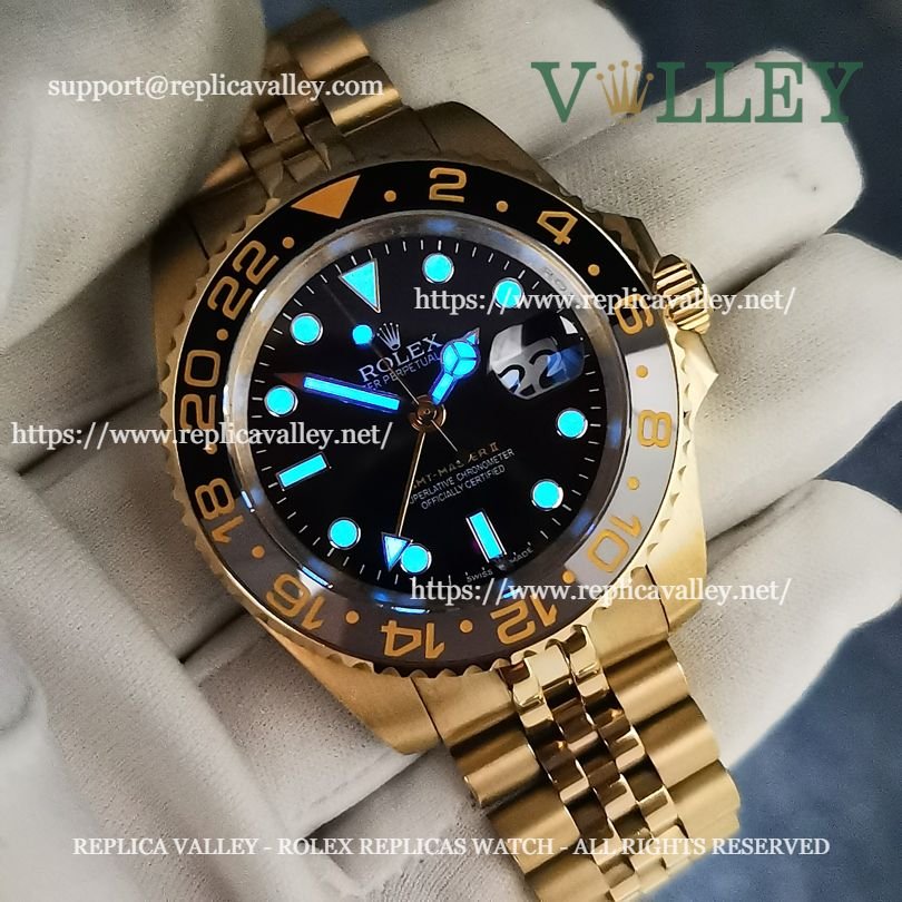 GM552 Rolex GMT-Master II 126718 Yellow Gold Jubilee Bracelet