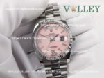DD36005 Rolex Day-Date 128239 Fluted Bezel Pink Opal Dial