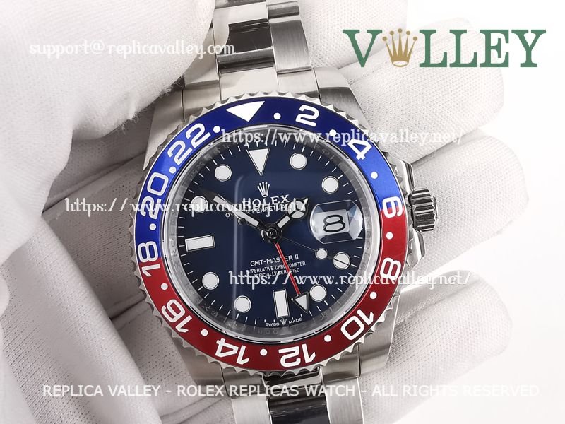 c3902949d0634267258769b3d3fbf3ed82f79f27 GM505 Rolex GMT-Master II 126719 Pepsi Oyster Bracelet Blue Dial - Image 1