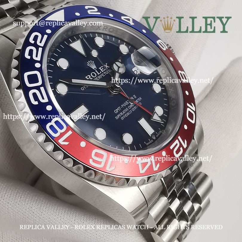 GM515 Rolex GMT-Master II 126719 Pepsi Jubilee Bracelet Blue Dial