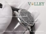 C001 Rolex Cellini Time 50509 Black Leather Strap Black Dial - Image 3