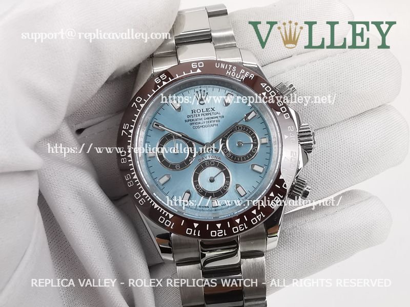 c98cffc0f26d15f620d398d0a928e4d31a4e4bd9 D101 Rolex Daytona 116506 "Platona" Ice Blue Dial - Image 1