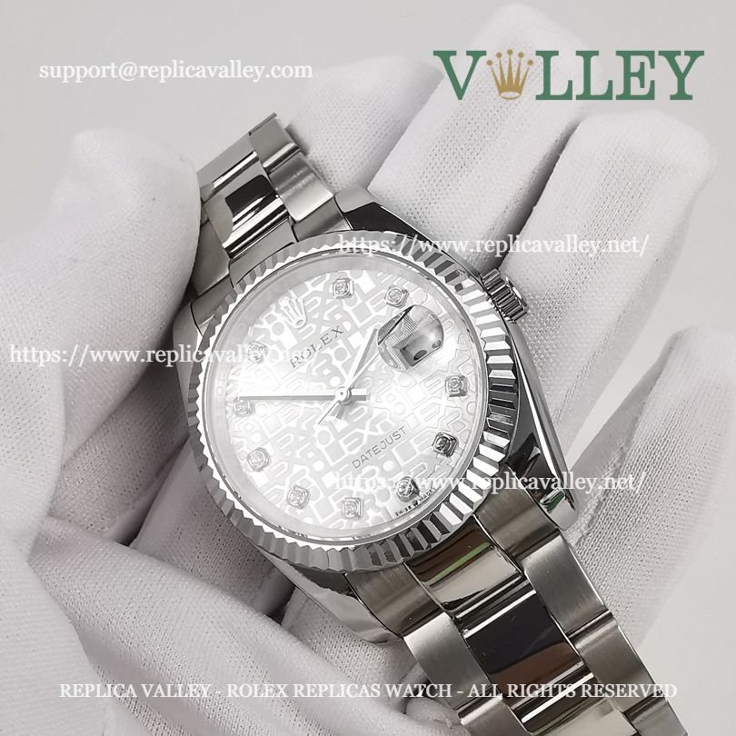 DJ36103 Rolex Datejust 116234 Silver Jubilee Diamond Dial Oyster Bracelet