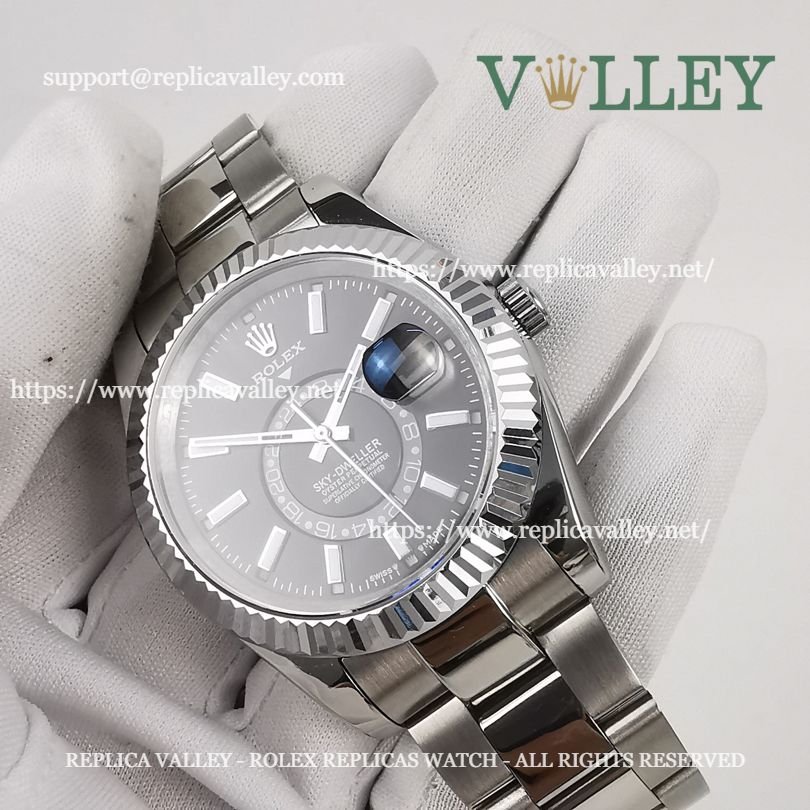 SKD002 Rolex Sky-Dweller 326934 Oyster Bracelet Black Dial