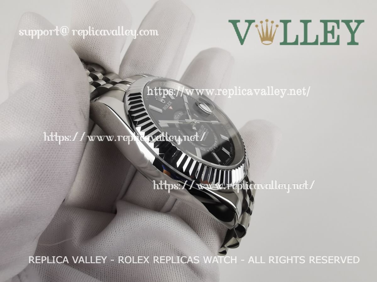 SKD012 Rolex Sky-Dweller 326934 Jubilee Bracelet Black Dial