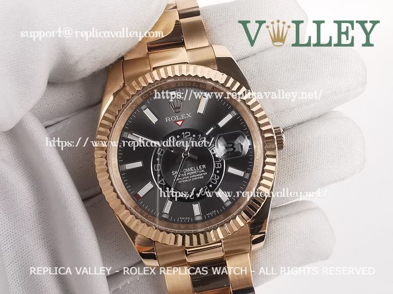 d2f44409eed8c095189051d52dd59e87d84a090d SKD201 Rolex Sky-Dweller 326935 Oyster Bracelet Dark Rhodium Dial - Image 1
