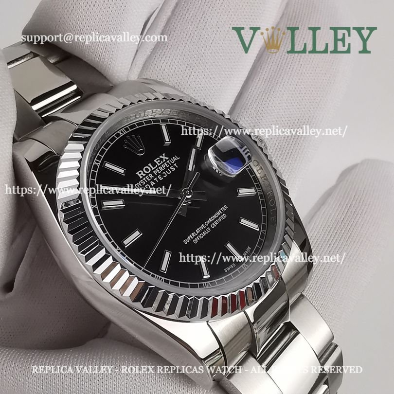 DJ36106 Rolex Datejust 116234 Black Dial Oyster Bracelet