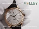 C112 Rolex Cellini Time 50505 Brown Leather Strap White Dial - Image 2