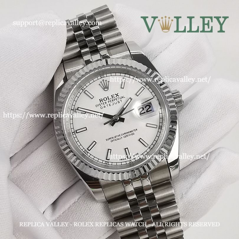 DJ36008 Rolex Datejust 116234 Fluted Bezel Silver Dial