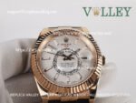 SKD222 Rolex Sky-Dweller 326235 Rubber Strap White Dial - Image 5