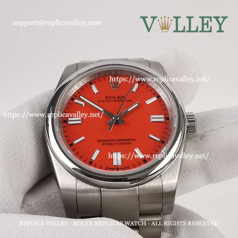 OP36002 Rolex Oyster Perpetual 126000 Coral Red Dial