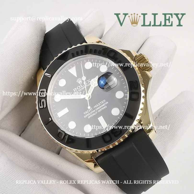 Y203 Rolex Yacht-Master 226658 Yellow Gold Black Dial