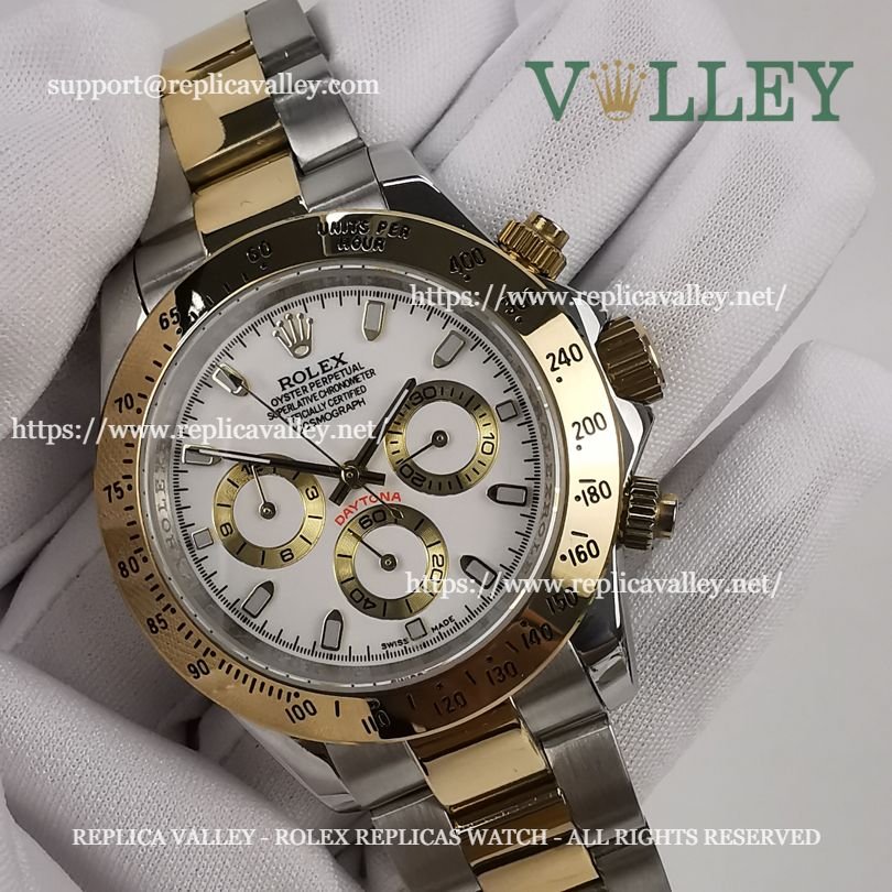 D201 Rolex Daytona 116503 Two Tone White Dial