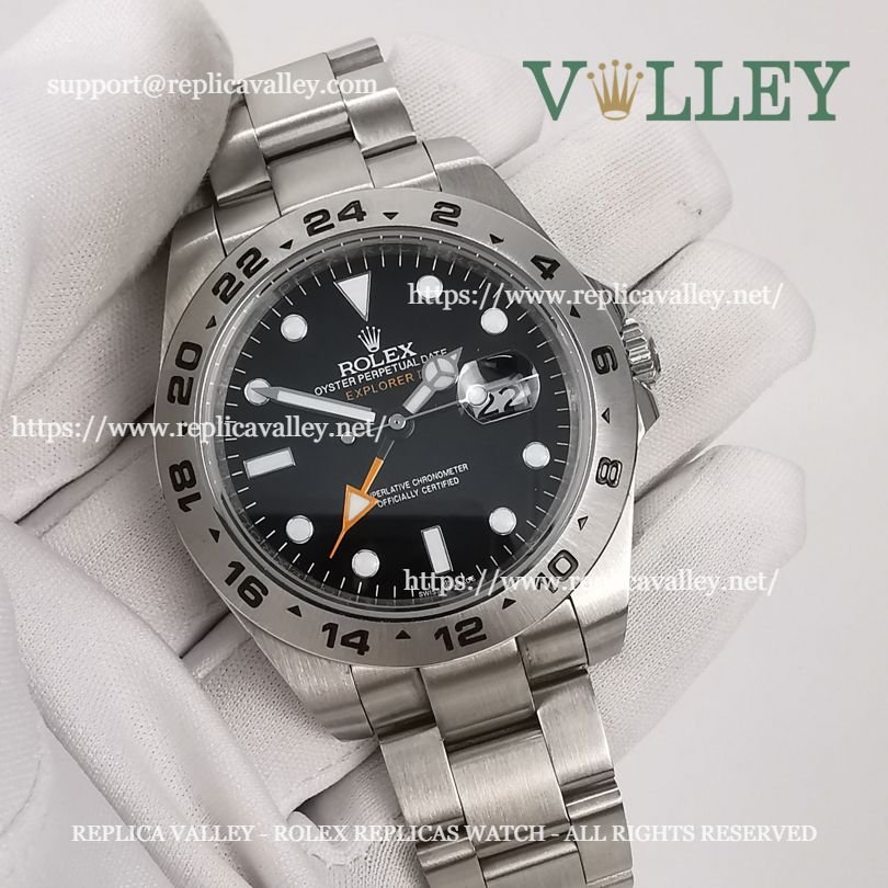 E401 Rolex Explorer II 216570 Stainless Steel Black Dial