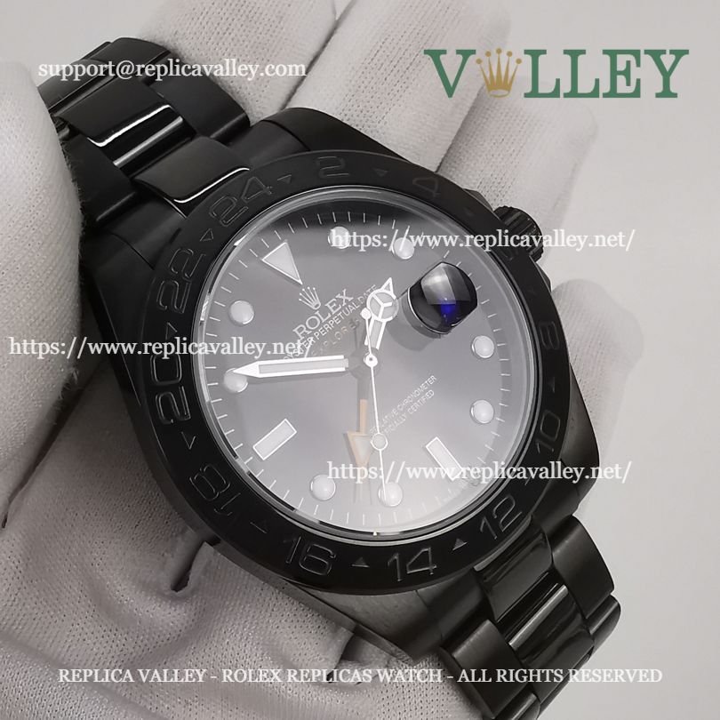 E431 Rolex Explorer II 216570 PVD Black Dial