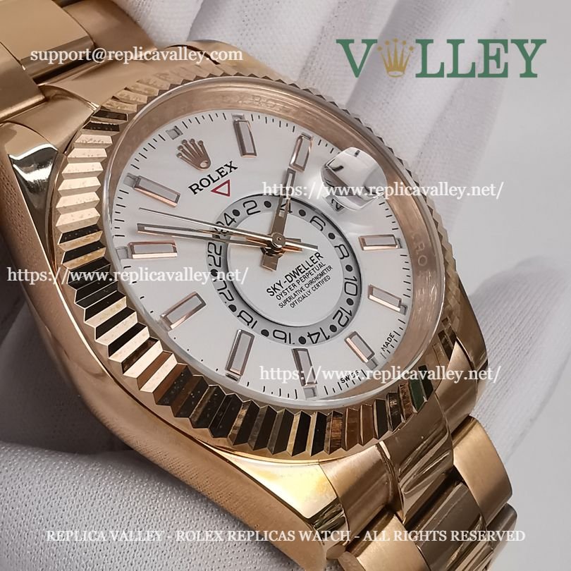 SKD202 Rolex Sky-Dweller 326935 Oyster Bracelet White Dial