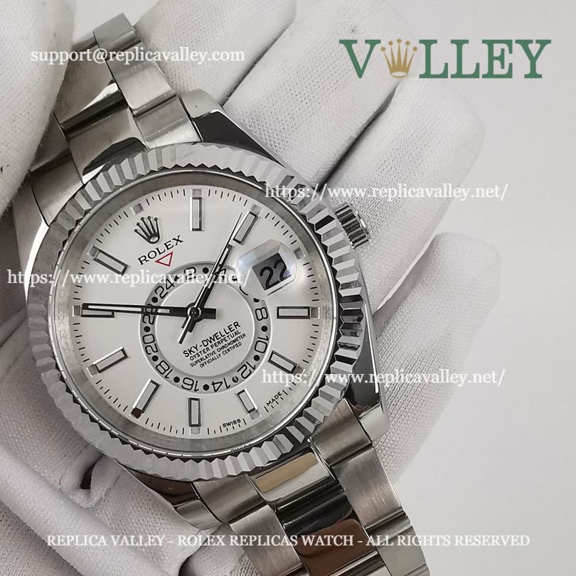 SKD003 Rolex Sky-Dweller 326934 Oyster Bracelet White Dial