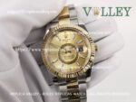 SKD101 Rolex Sky-Dweller 326933 Oyster Bracelet Gold Dial