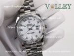 DD36004 Rolex Day-Date 128239 Fluted Bezel MOP White Diamond Dial - Image 2