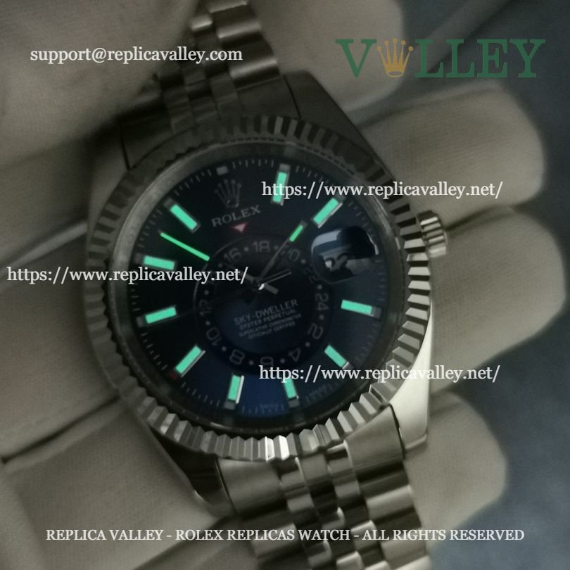 SKD011 Rolex Sky-Dweller 326934 Jubilee Bracelet Blue Dial