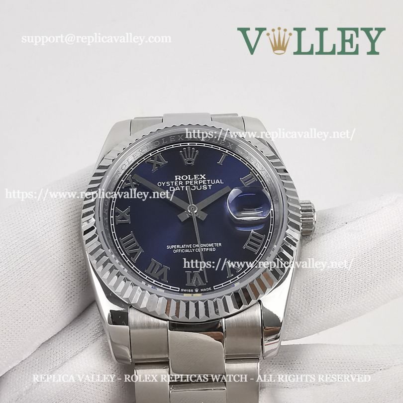 DJ36109 Rolex Datejust 116234 Blue Roman Dial Oyster Bracelet
