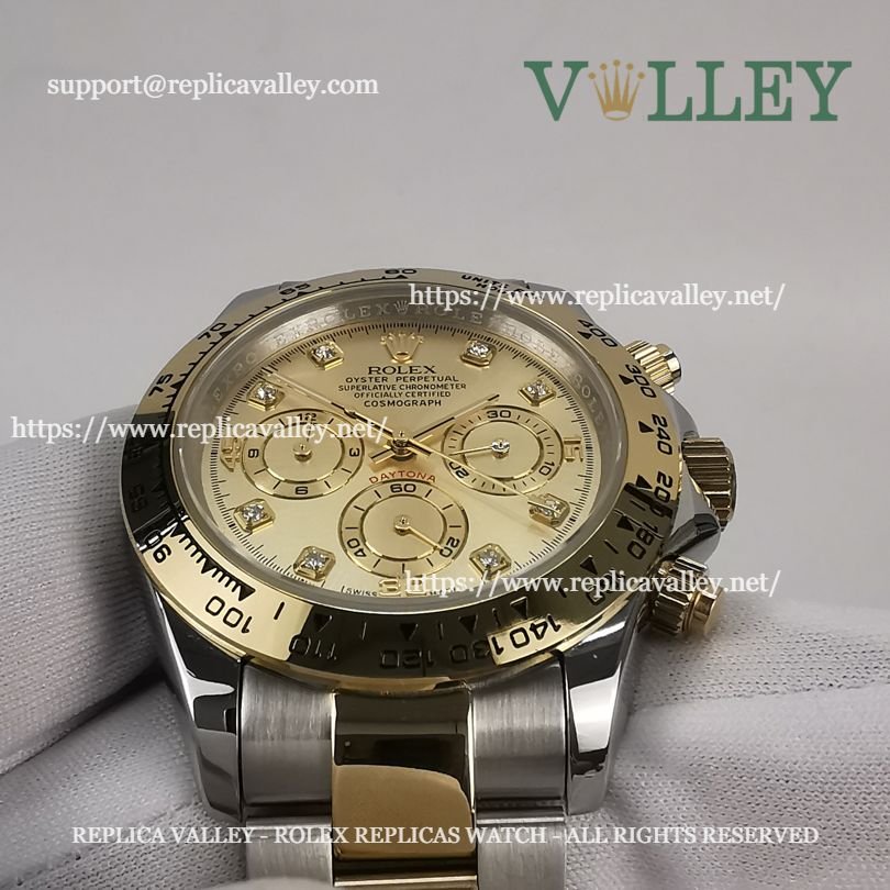 D202 Rolex Daytona 116503 Two Tone Gold Diamond Dial