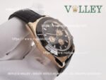 D651 Rolex Daytona 116515 Rose Gold Leather Black Dial - Image 3