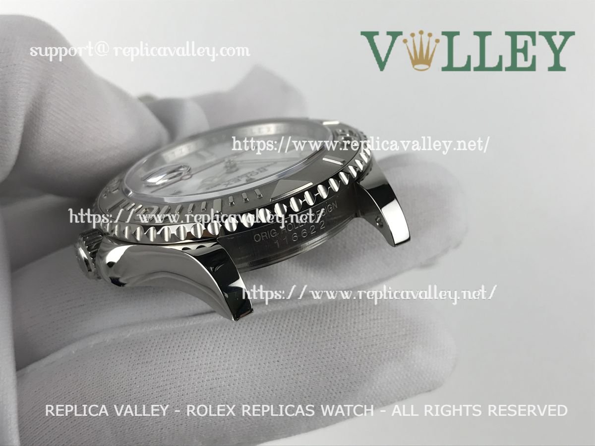 YM008 Rolex Yacht-Master SS 40MM A-2813 White Dial