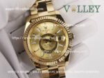 SKD303 Rolex Sky-Dweller 326938 Oyster Bracelet Gold Dial